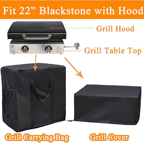 Heavy Duty Waterproof Cover For 17" Blackstone Griddle (No Hood) - 600D Polyester