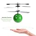 ThinkMax RC Flying Ball for Kids, RC Toys Infrared Induction Helicopter Ball with Shinning LED Lights Built-in and Remote Control Toys for Boys and Girls (Green)
