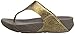FitFlop Women's Lulu Metallic Snake, Bronze, 6 M US