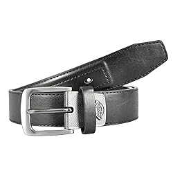 Dickies Men's Casual Leather Belt, Black