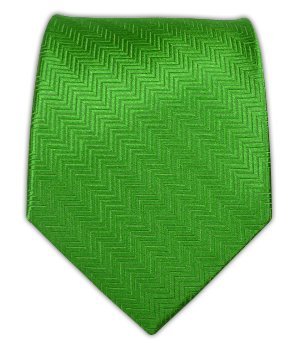 THE TIE BAR 100% WOVEN SILK SOLID HERRINGBONE KELLY GREEN TIE