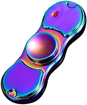 dissylove Fingertip gyro Lighter, USB Charging Creative Personality Colorful Lighter, Windproof Electronic Cigarette Lighter,A,Lighter