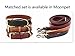 Moonpet Soft Padded Real Genuine Leather Dog Collar-Best Full Grain Heavy Duty Dog Collar-Durable Strong Adjustable for Small Medium Large X-Large Male Female Dogs Walking Run-Dark Brown,16-20''