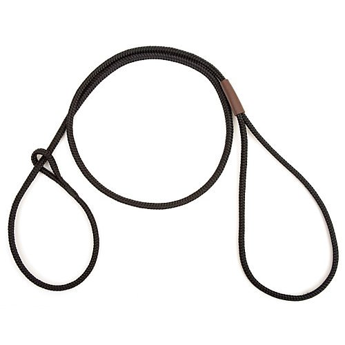 Mendota Show Loop Dog Leash 4 Feet Black