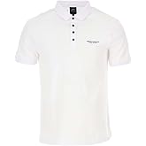 Armani Exchange Mens Short Sleeve Milano/New York Logo Jersey Polo Shirt