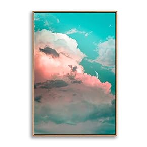 Framed Clouds and Colors Home Artwork for Living Room Bedroom