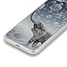 iPhone 7 Case Anti-Slip Anti-scratch Hard Back Cover TPU Bumper Case 4.7-inch (elephant & bubbles)