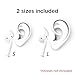 Spigen TEKA RA200 Airpods Earhooks Cover for Apple Airpods Earphones Headphones Earbuds (2 Pairs- Large & Small) Patent Pending - White