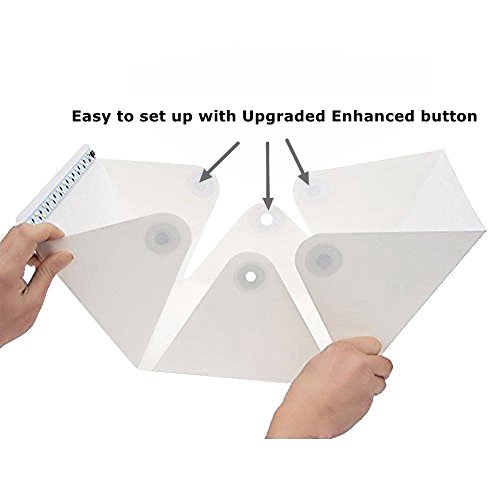 Gleading 40x40x40cm Mini Studio de Photographie Portable Tent Lightroom Kit Photo Studio avec lumière LED : Tente d…
