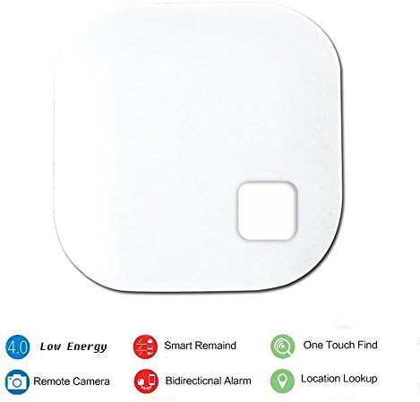 Smart Key Finder - Azmall Bluetooth Smart Tracker Anti Lost Detector Tester Anti-Lost Sensor Alarm Tag Key Finder for Smartphones Wallet Kid Pet White