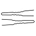 Marilyn Faye's U-Shaped Crinkled Hair Pins (Set of 12) (3 inch, Black)