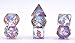Polyhedral Dice Set Transparent Nebula DND Dice for Dungeons and Dragons MTG RPG Toptable Game (Purple Blue)