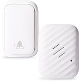 Kimrog Wireless Doorbell, Battery Free Door Chime, 600ft, 38 Chimes, IP68 | Self-powered, 600ft range, IP68 waterproof, 38 chimes, adjustable volume, plug-in receiver, wire-free, adhesive or screws