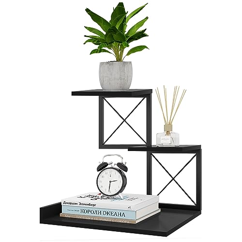 ELITEROO Wood 3 Tier Desktop Shelf Organizer Black