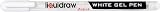 Liquidraw White Gel Pen 0.8 mm Fine Point for Artists - Highlight, Draw, Write view 5