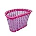 Fenix Wick Bicycle Bike Basket with Princess Heart, for Children Kid’s Bicycle,12″/16″ Transparent Pink/Purplethumb 2
