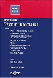 Petit traité de l'écrit judiciaire