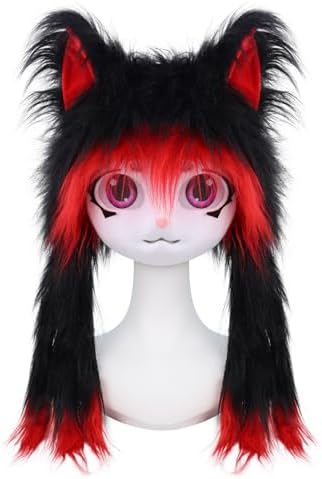 JUNBOON Cute Plush Cat Hat Fluffy Ear Headwear Winter Warm  display picture 3