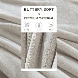 Andency Sherpa Fleece King Size Blanket for Bed