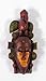 Handpainted Poly Stone African Mask Arts Assorted Magnet (Set of 6 B)