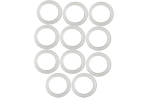 10-Pack Silicone Sanitary Gasket for Tri-Clamp Fittings, 1.5" (35mm ID / 50.5mm OD), Food-Grade -Compliant, Compatible with S