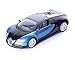 Berry President 1:32 Bugatti Veyron Diecast Scale Model Alloy Supercar Model Vehicle Simulation Toy for Children Electric Pull Back Cars Sound & Light - Birthday (Dblue)