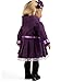 Sweet Dolly Purple Plaid Jacket & Black Leggings Fits American 18