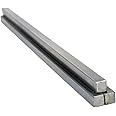 5/16" x 5/16" x 12" Square Steel Key Stock (Bar), Oversized Cold-Drawn Steel Bars (Pack of 3) - Precision Key Stock, Plain Finish
