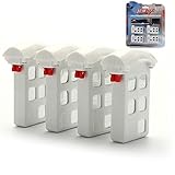 HOBBYTIGER 4PCS 3.7V 500mAh Lipo Battery for Syma X5UC Quadcopter + 4-in-1 Batteries Charger