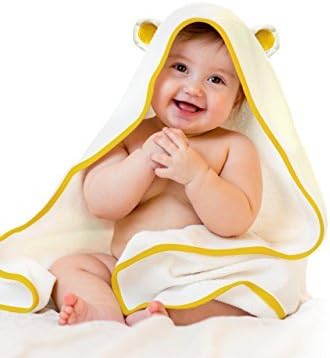iSupreeme Bamboo Baby Hooded Towel Family Gift Set, Extra Large for Infant Toddler &amp; Children – Boys &amp; Girls - Unisex. Super Soft, Organic Antibacterial &amp; Hypoallergenic.