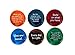 Lifeforce Glass Encouragement Stones, Motivational and Inspirational Quotes and Sayings on Translucent and Opaque Glass Stones, Set of 6