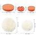 Coceca 3 Inches and 6 Inches Drill Polishing Pad, Buffing Pads kit 30pcs Including 25 Sponge Pads and 3 Woolen Buffer with 2 Drill Adapter