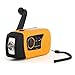 OUTAD Solar Hand Crank Self Powered Emergency FM Radio with MP3 Audio Music Player LED Flashlight and 2000mAh Power Bank