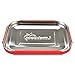 LunchBots Trio II Stainless Steel Food Container - Three Section Design Perfect for Healthy Snacks, Sides, or Finger Foods On The Go - Eco-Friendly, Dishwasher Safe and BPA-Free - Red Dots