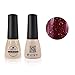 Qimisi Soak-Off UV LED Gel Polish Nail Art New Bling Colours Manicure Lacquer 7ml Pearl Maroon