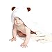 Premium Quality 100% Organic White Bamboo Baby Hooded Bath Towel By Lucid Top – Bathrobe With Hood For Babies & Infants – Non-toxic & Hypoallergenic – Bonus Set Of 2 Washcloths Included