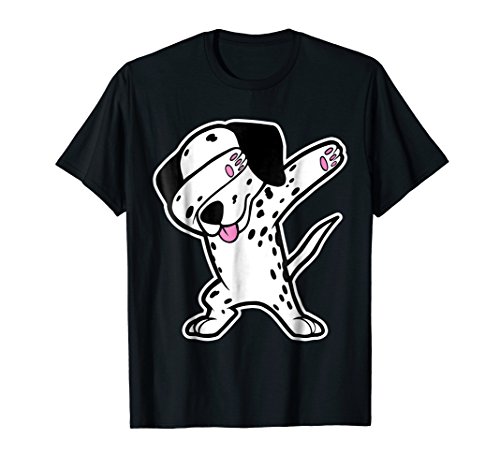 Dabbing Dalmatian for Adults & KidsDalmatian Dabbing Tshirt Funny Dalmation Dab Dog Dance Shirt Men Women Kids T-ShirtOEKO-TEX STANDARD 100