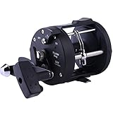 Sougayilang Trolling Fishing Reel Black 3.8:1 Saltwater Freshwater Bait Casting Fishing Tackle Reel (4000L)