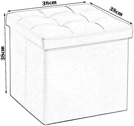 ZFSWMY Lagerung Pouf Cube Box Praktische Fußstütze Padded Fußstütze