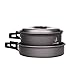 Junadael Lightweight Outdoor Camping Cookware Outdoor Hiking Picnic Travel Essential Pots and Pans Suit