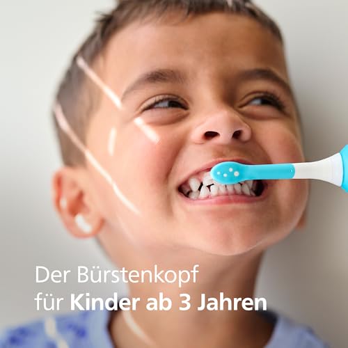 Philips Sonicare For Kids HX6032/90 Original Replacement Brush Heads for Children Aged 3 Years and Above, Pack of 2