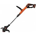 BLACK+DECKER 20V MAX Cordless String Trimmer and Edger with Spool, Battery and Charger Included, 2 Speed, 12 Inch (LST522)