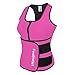 FeelinGirl Women's Vest Sport Girdle Waist Trainer Trimmer L,Large,Pink