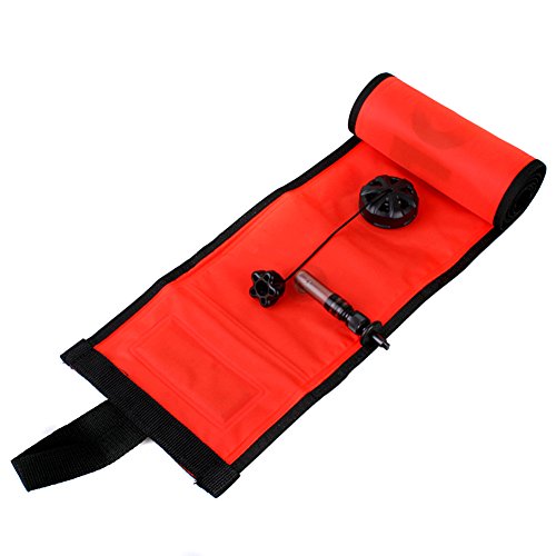 EDTara Nylon Diver Surface Marker Buoy Sausage Singal Tube Diving Accessory