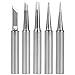 GeToo ST Series Soldering Tip for Weller WLC100, WP25, WP30, SP40L,SP40N and WP35 Irons Tips, Set of 5 Shapes