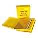 SDS Document Case with Metal Binder Rings - 3.0 Inch Total Spine Capacity - Case Has Two Separate Compartments - Each Compartment has a 1.5 Inch Spine