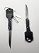 NEW 2 pack Key Chain Knife with Straight Edge Folding 2-Inch Stainless Steel Drop Point Blade, Knives & Tools, Hard Cased Black Finish by JJMG