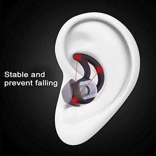 Replacement Silicone Ear Tips Earbuds Buds Stayhear Set for Bose QC30 QC20 SIE2i IE2 IE3 Soundsport Wireless Headphones, 3 Pairs (White)