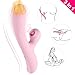 G Spot Dildo Vibrator Clitoral Sucking Vibrator for Women Rechargeable Waterproof, Heating Massager with 10 Vibration & 3 Suck Clit Vagina Anal Sex Toys Stimulator for Couples Masturbator Party Gift