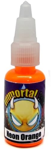 Immortal Tattoo Ink "NEON ORANGE" 2-oz Bottles -Tattoo Supplies-